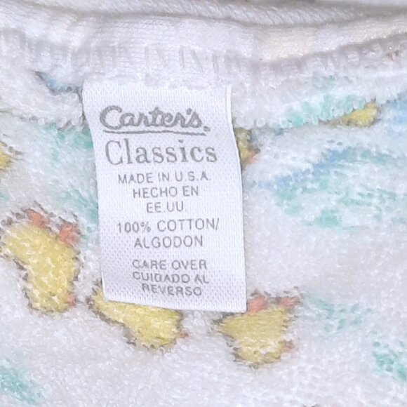 Vintage Carter's Mama & Baby Ducks Hooded Terry Bath Towel 30" X 33" - Picture 5 of 5